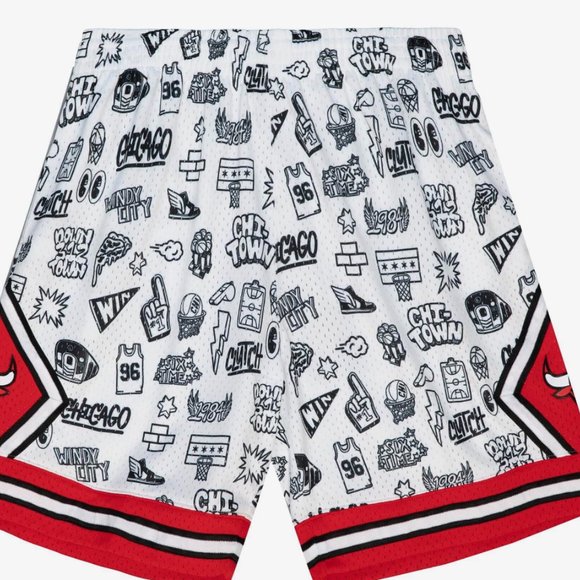 Mitchell & Ness Doodle Swingman Chicago Bulls 1997-98 Shorts Size XL